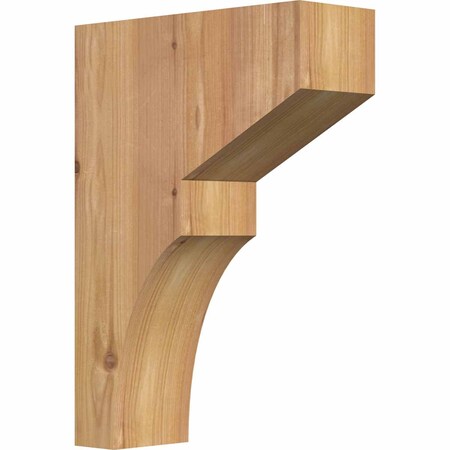 Ekena Millwork Monterey Smooth Corbel, Western Red Cedar, 3 1/2"W x 10"D x 14"H COR04X10X14MON00SWR